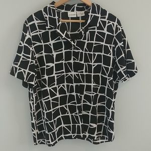 Liz Baker Art Deco Patterned Shirt